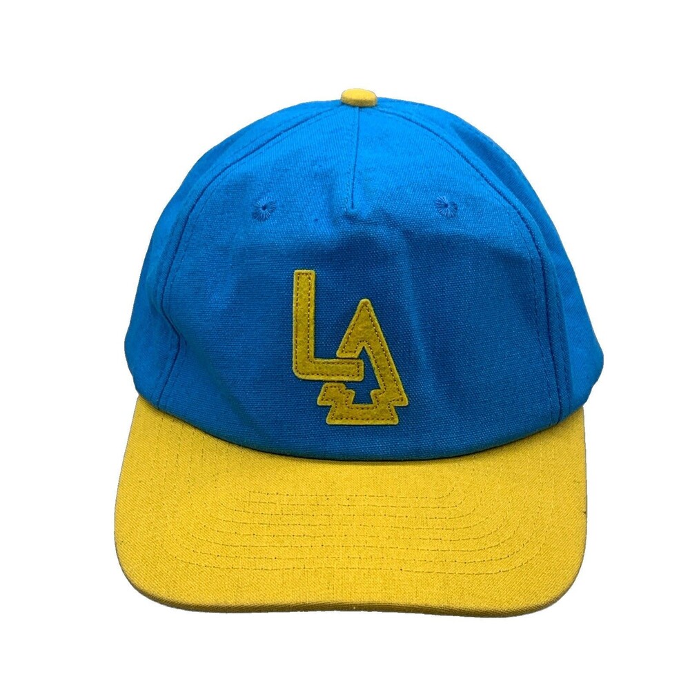 Seager Lake Arrowhead Brewing Co LA Hemp Snapback Hat Blue Gold Craft Beer